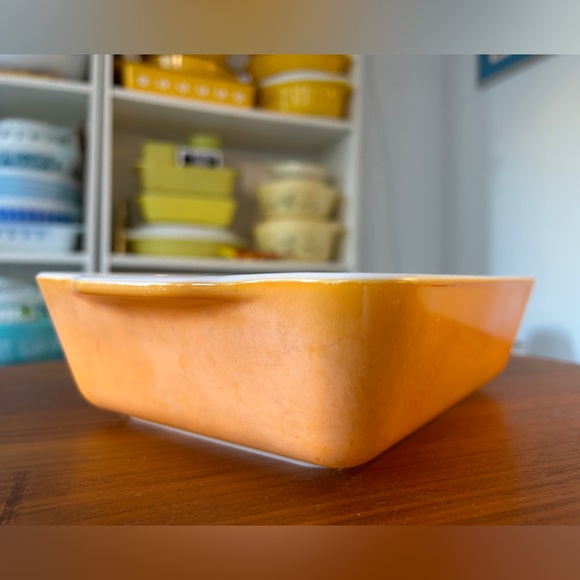 Vintage Pyrex Orange Large Refrigerator Dish 503 1.5QT - Picture 5 of 6
